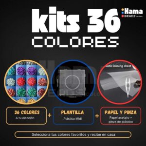 kit hamabeads 36 colores