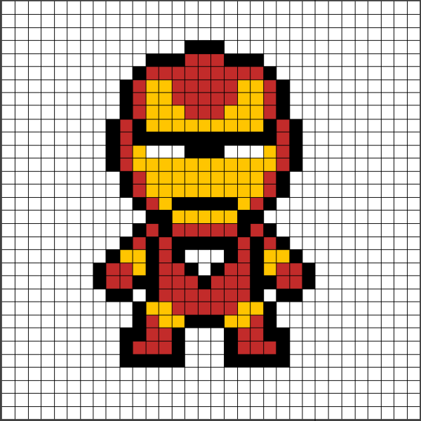 Iron man Hamabeads