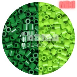 Hama beads MINI tonalidades verdes